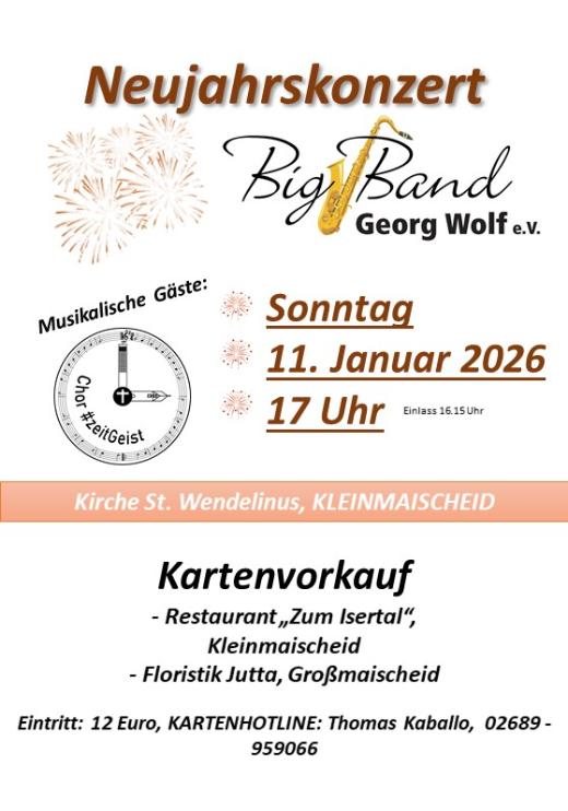Neujahrskonzert Big Band Georg Wolf e.v.