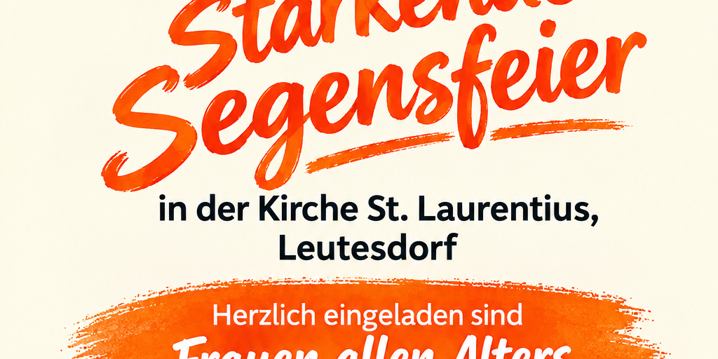 Stärkende Segensfeier in Leutesdorf