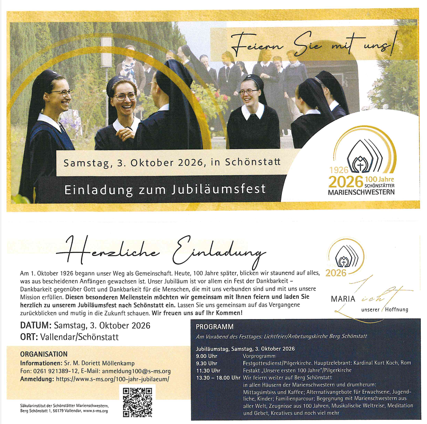 100 Jahre Schönstätter Marienschwestern
