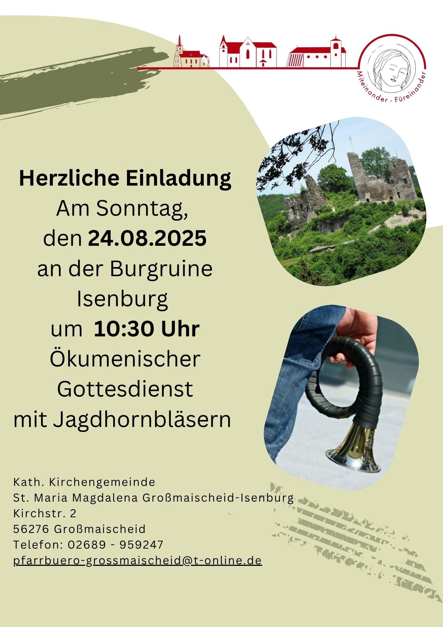 Ökumenischer Gottesdienst mit Jagdhornbläsern