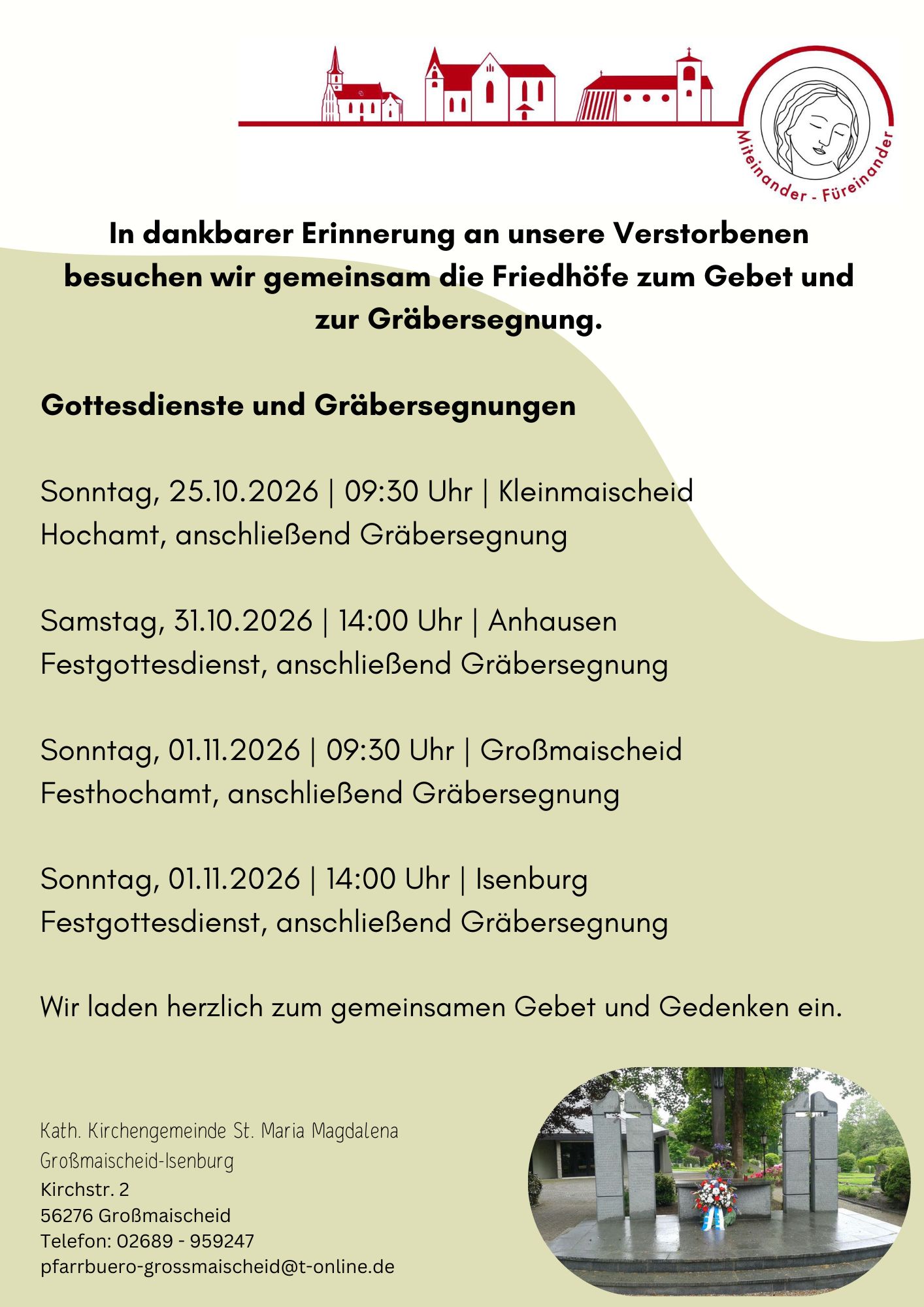 Gräbersegnung 2026